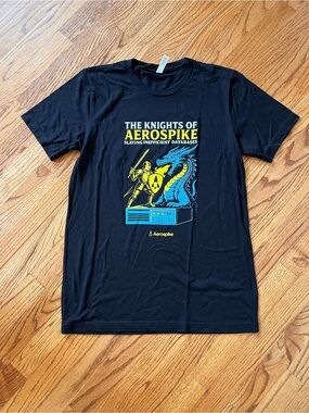 Bella Canvas Black Tee with Yellow and Blue Knights Graphic